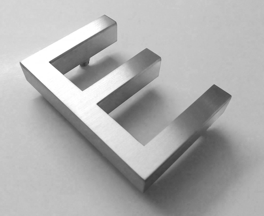 3d stainless steel letters