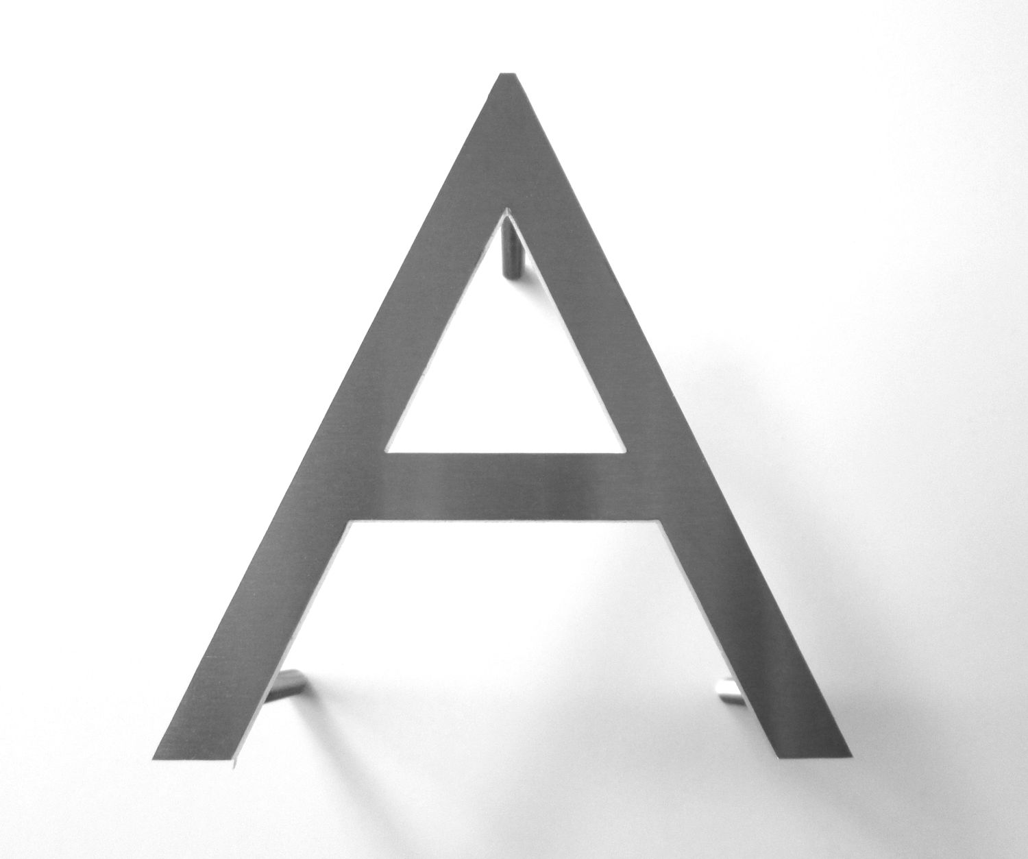 Letter A – flat cut stainless steel – STAINLESS STEEL LETTERS